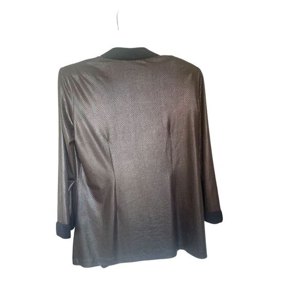 NWT Misook Dark Brown Open Front Snake Print Cardigan S - Picture 5 of 14